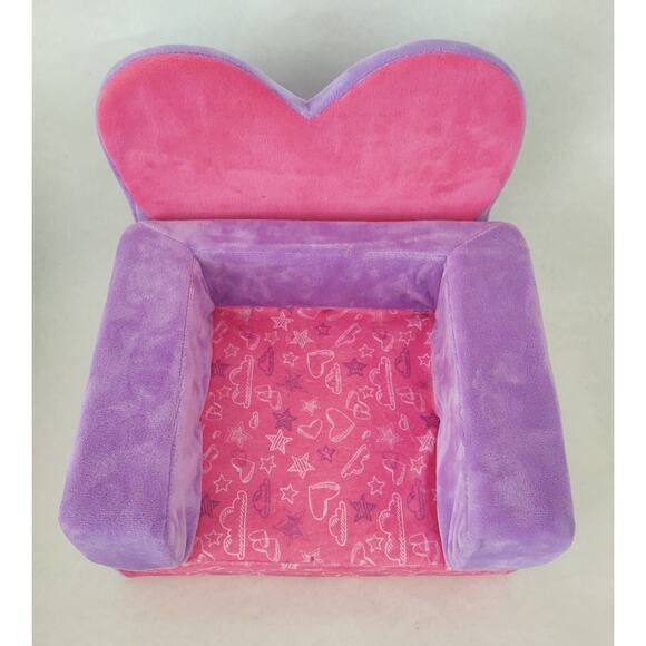 Build-A-Bear Workshop Other - Build-A-Bear Workshop Plush Heart Chair Bed - Pink, Purple